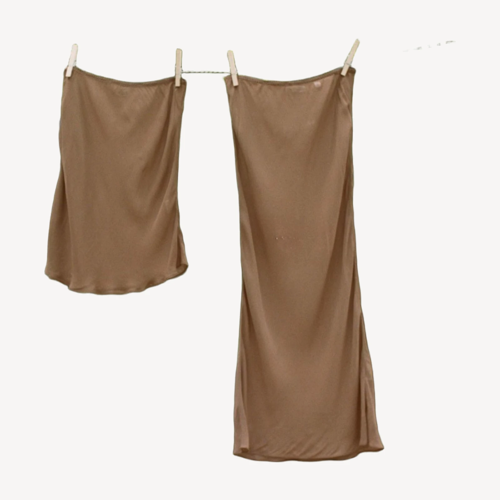 MINI SKIRT SLIP -- CAROB