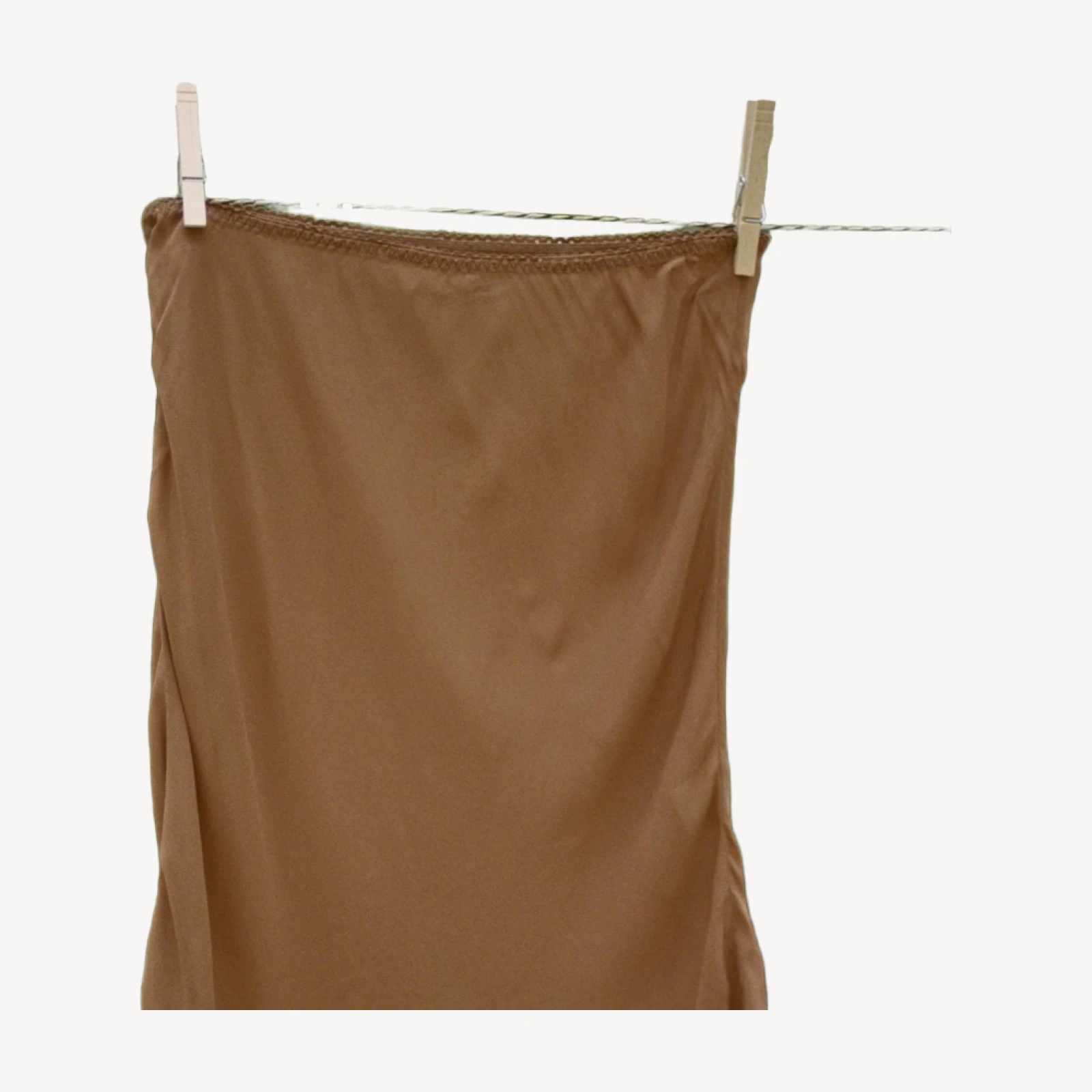 MINI SKIRT SLIP -- CAROB