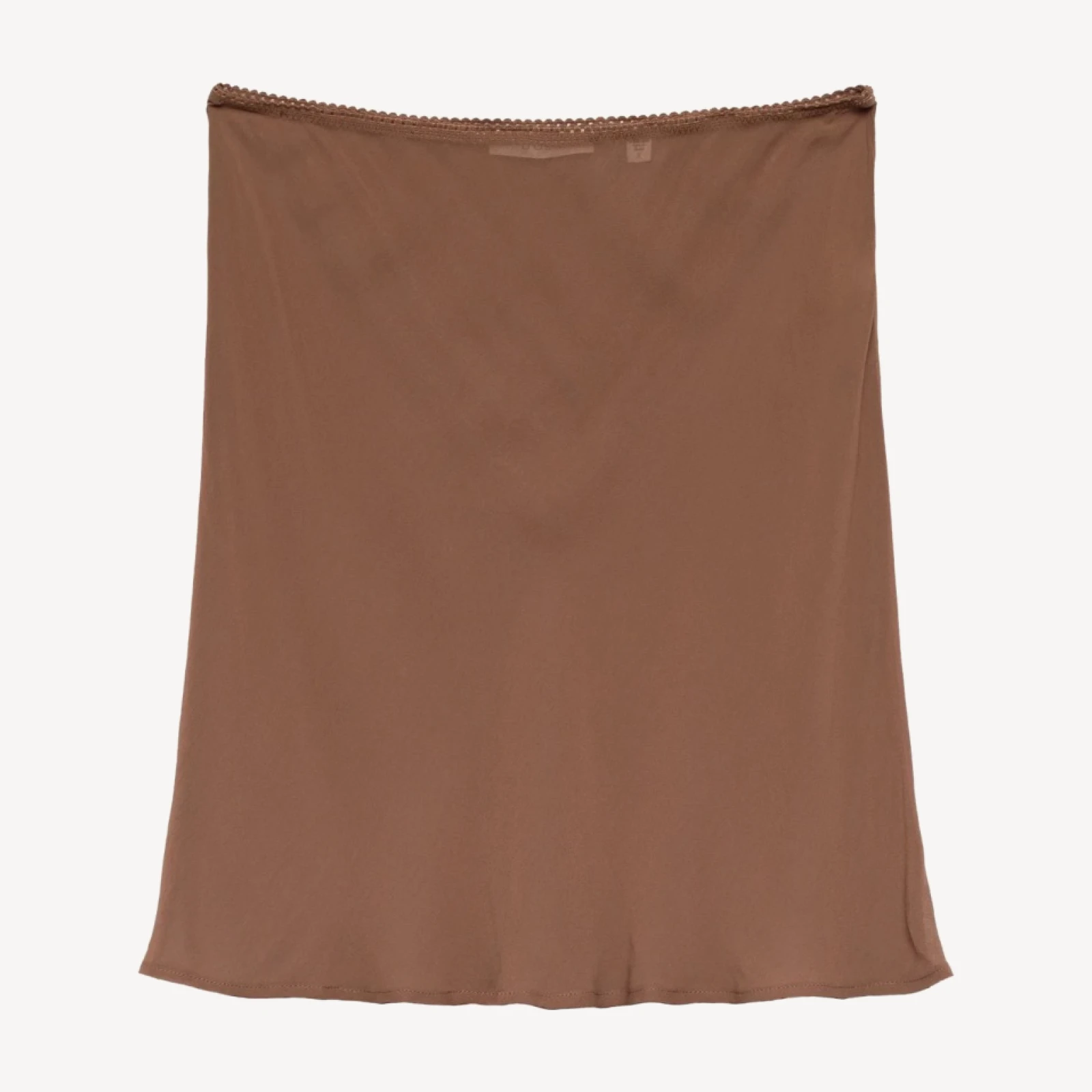 MINI SKIRT SLIP -- CAROB