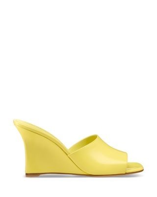 Stuart Weitzman Women's Vini 85 Wedge Slides