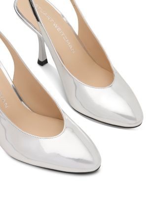 Stuart Weitzman Women's Madison Patent Leather Slingback Pumps