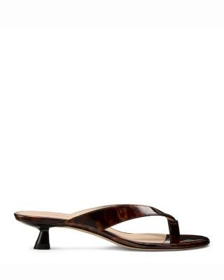 Stuart Weitzman Women's Rio Gloss Turquoise Kitten Heel Sandals