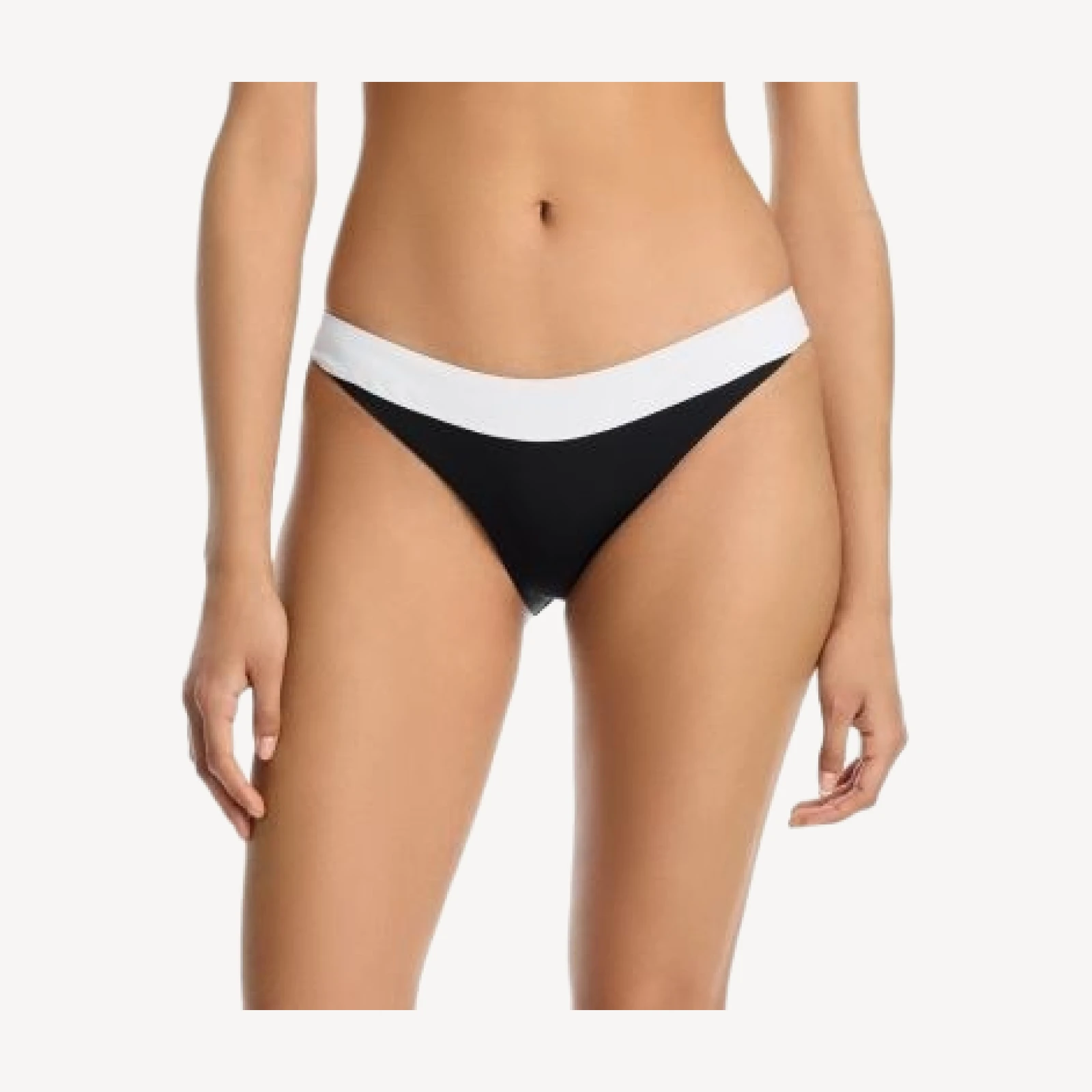 Aqua Color Blocked Basic Bikini Bottom - Exclusive