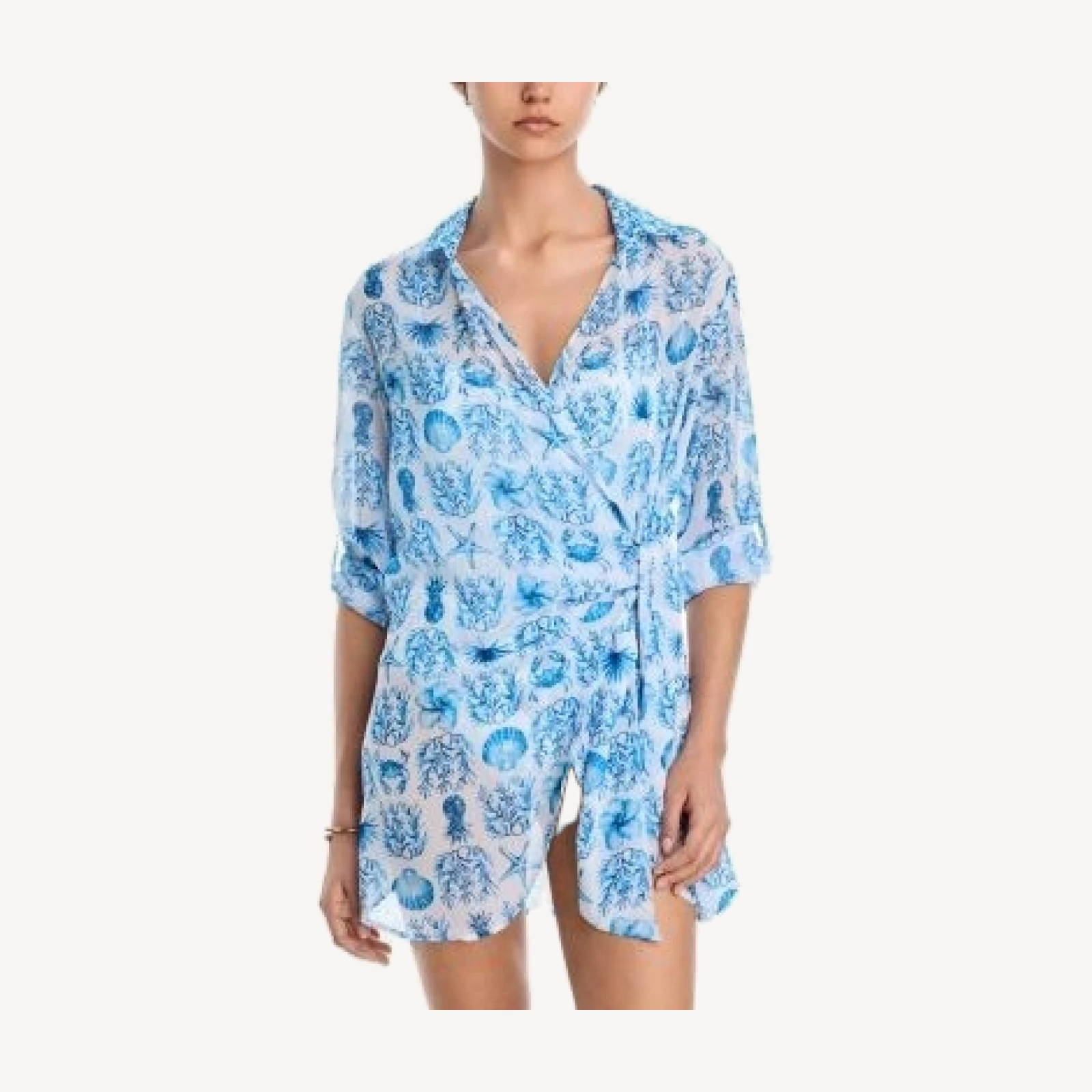 Aqua Swim Wrap Shirt Swim Cover-Up - Exclusive