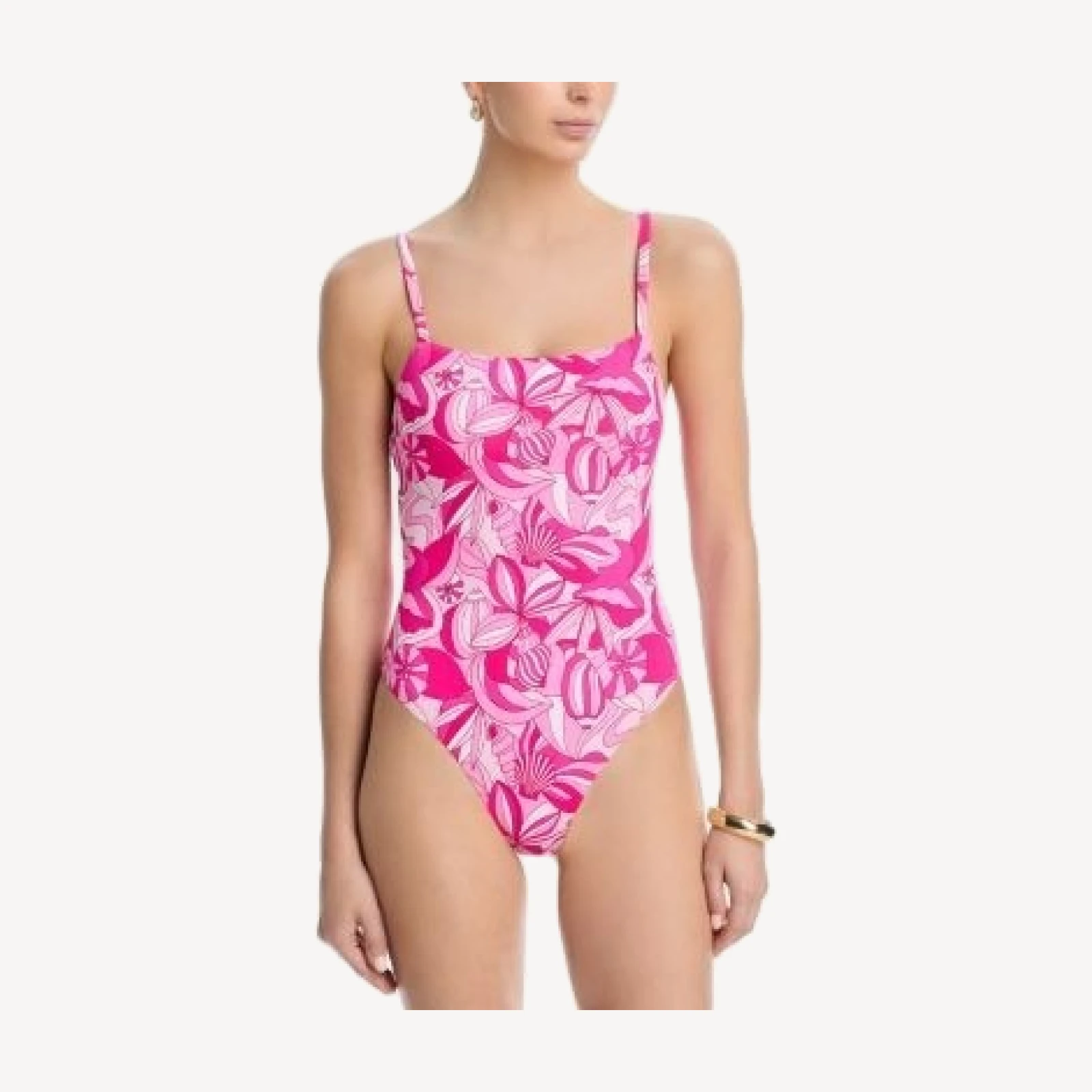 Aqua Swim Square Neck One Piece Swimsuit - Exclusive