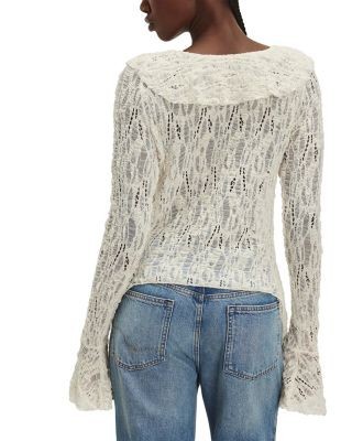 Free People Laney Lace Cardigan Sweater