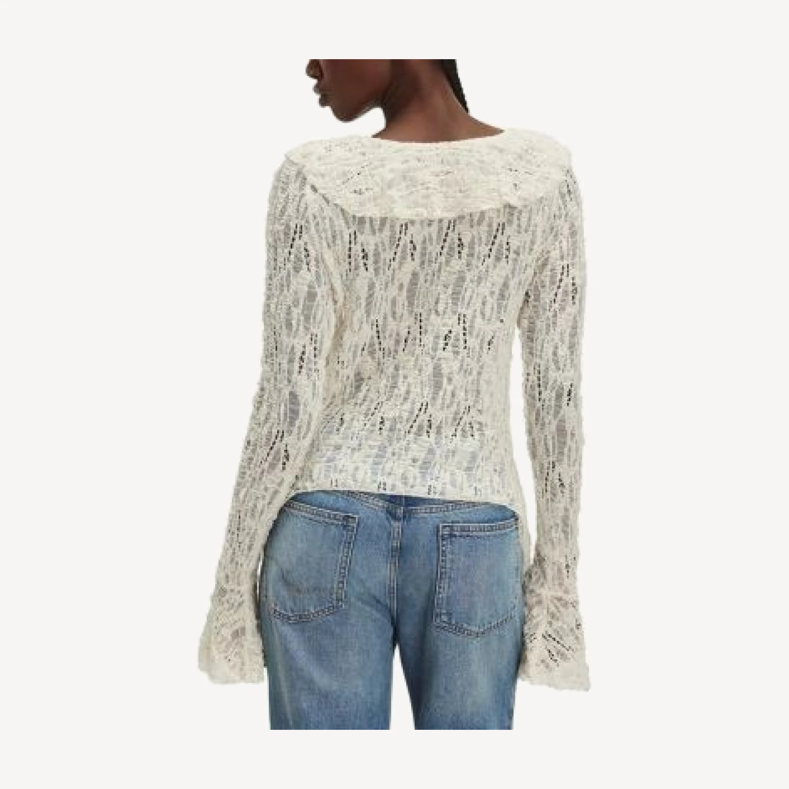 Free People Laney Lace Cardigan Sweater