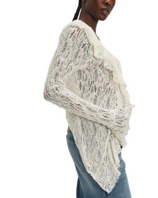 Free People Laney Lace Cardigan Sweater