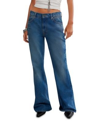 Free People West Coast High Rise Flare Jeans in Humble