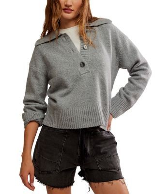 Free People Trading Up Polo Sweater