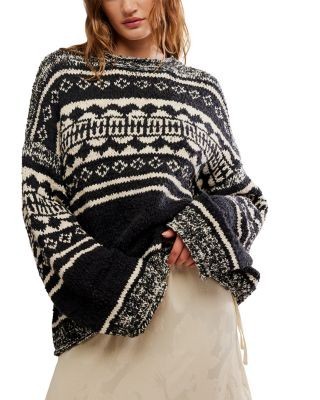 Free People Dani Printed Sweater