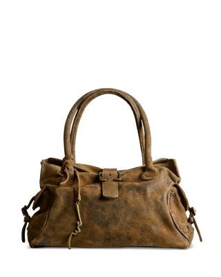 Free People Wtf Austin Small Nubuck Leather Shoulder Bag