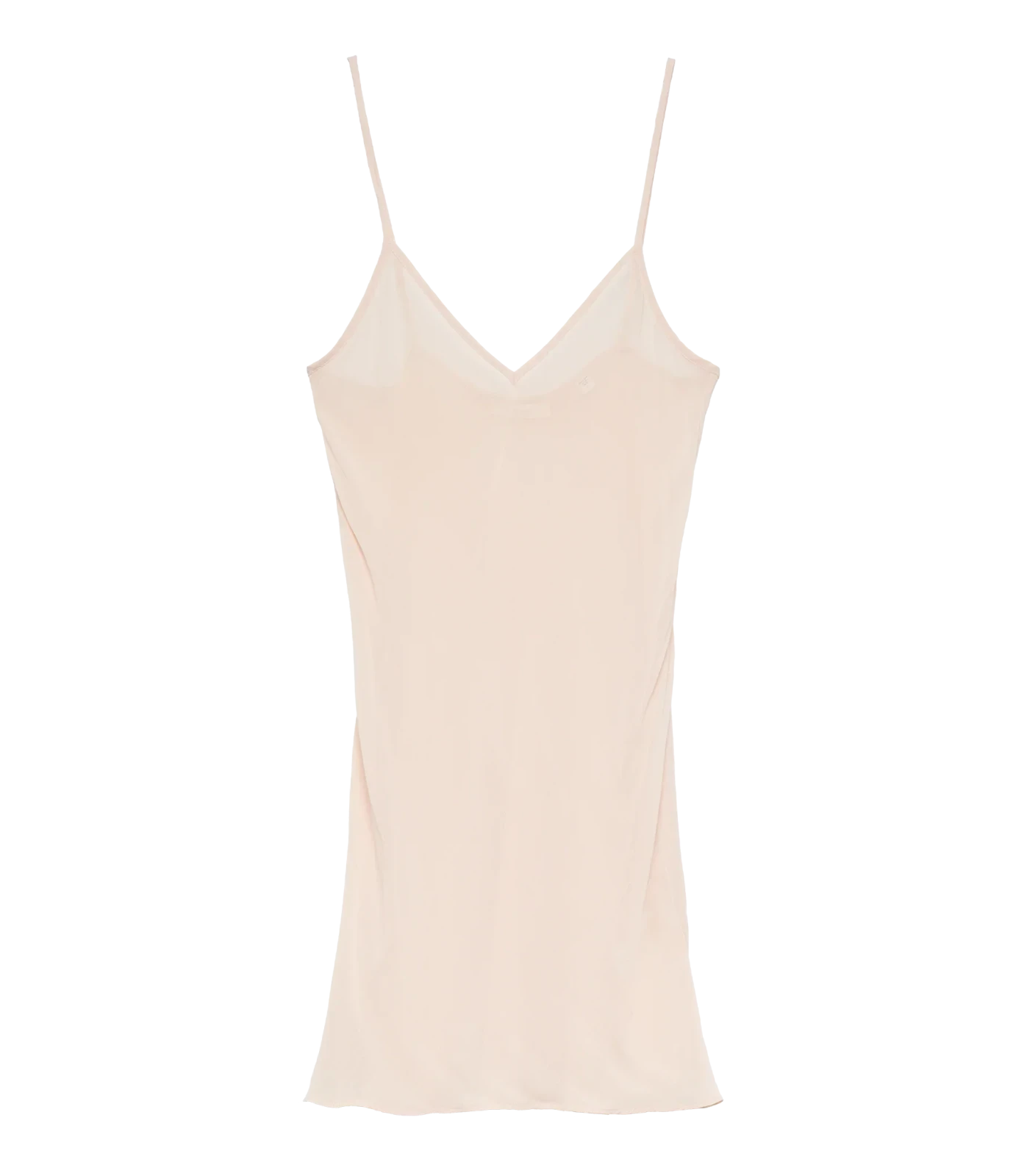 SHORT DEEP V-NECK SLIP -- CONCH