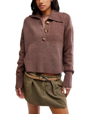 Free People Trading Up Polo Sweater