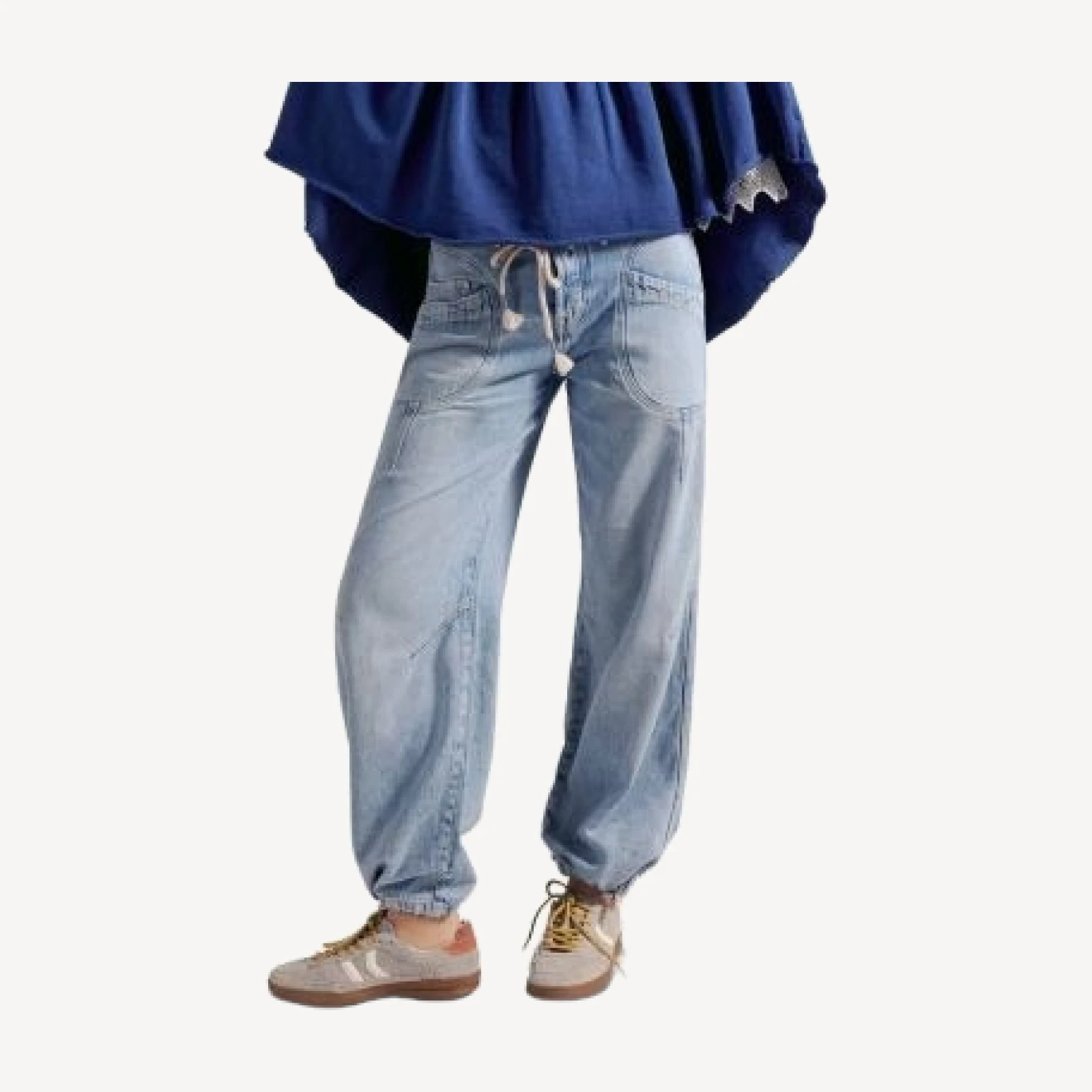 Free People Love Language Pull On Jeans in No Drama