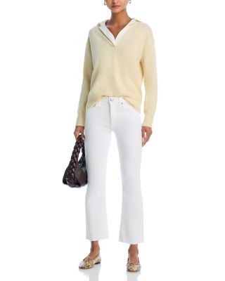 rag & bone Flexi Peyton High Rise Ankle Bootcut Jeans in Optic White