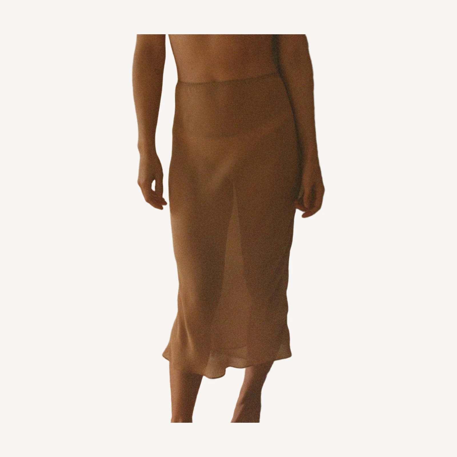 LONG SKIRT SLIP -- SAND DOLLAR