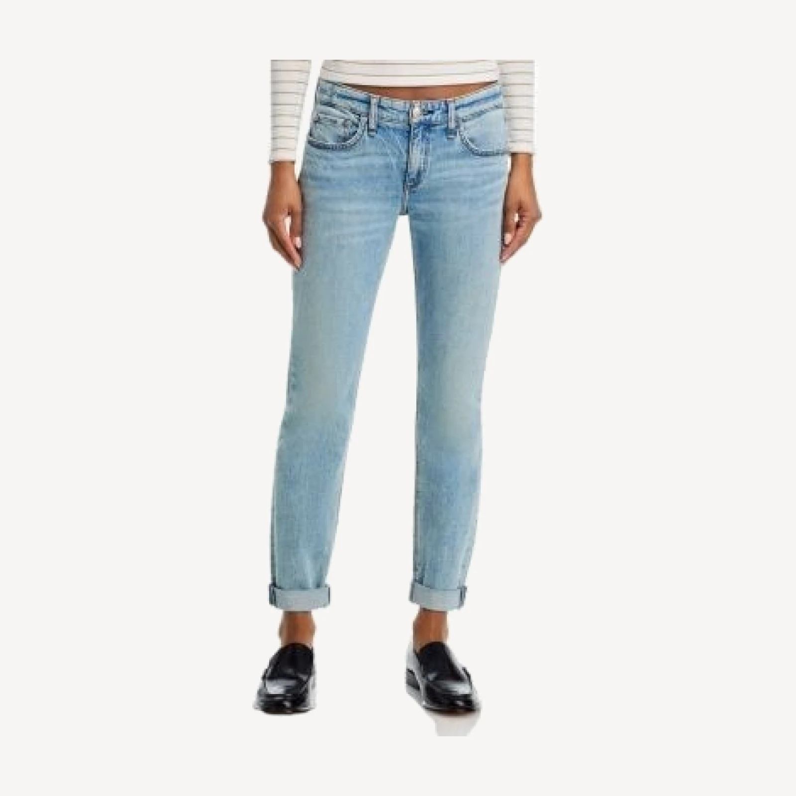 rag & bone Dre Low Rise Slim Jeans in Daphne