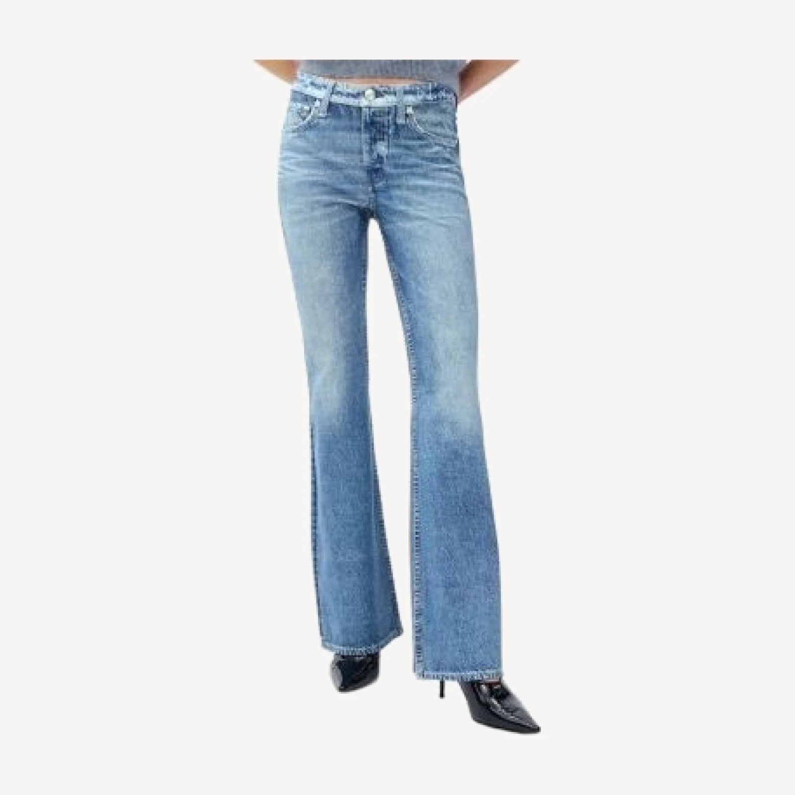 rag & bone Miramar Ponte Dahlia High Rise Sweatpant Jeans in Minet