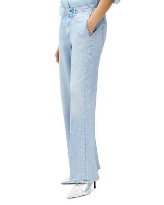 rag & bone Miramar Terry Pull On Wide Leg Sweatpant Jeans in Aria