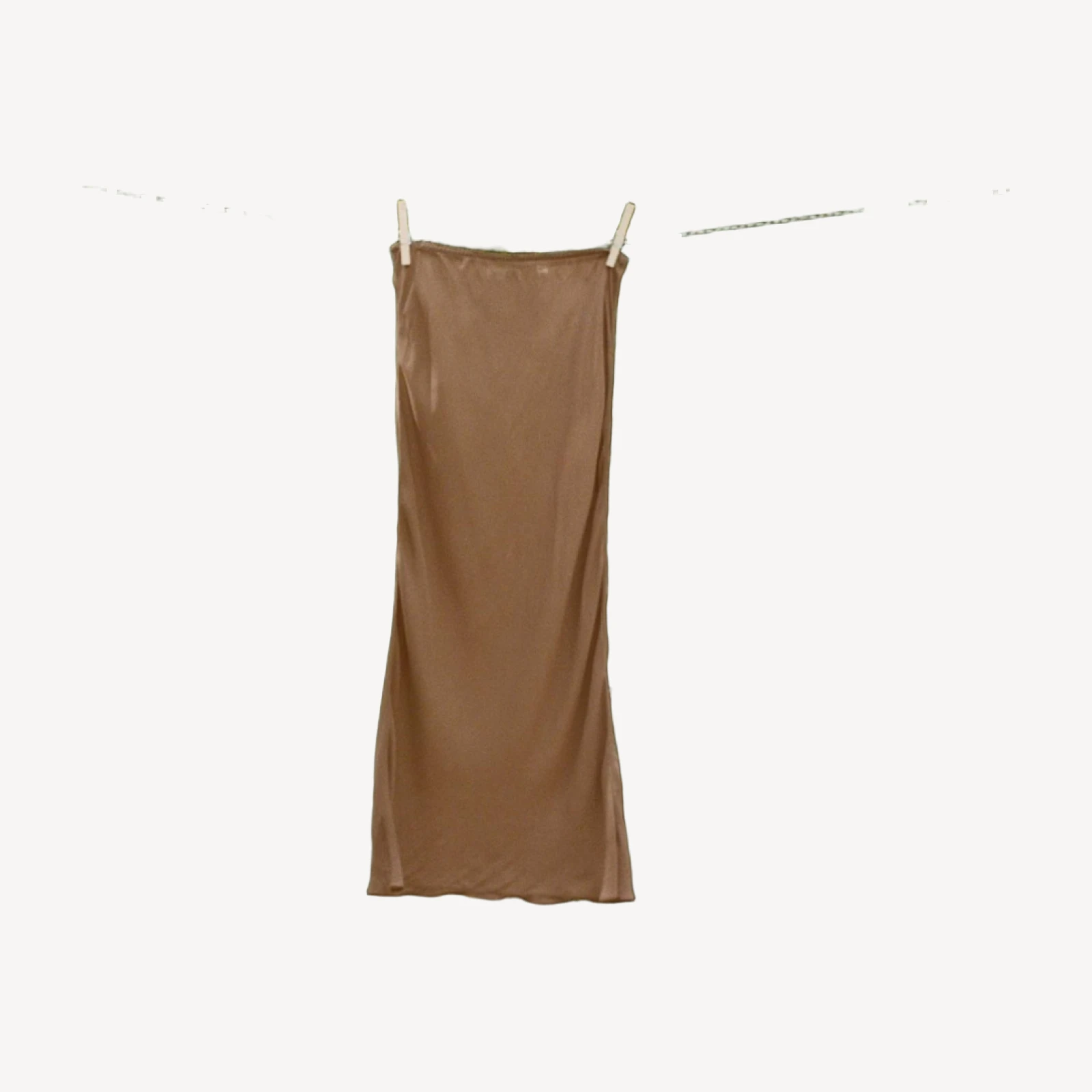 LONG SKIRT SLIP -- CAROB