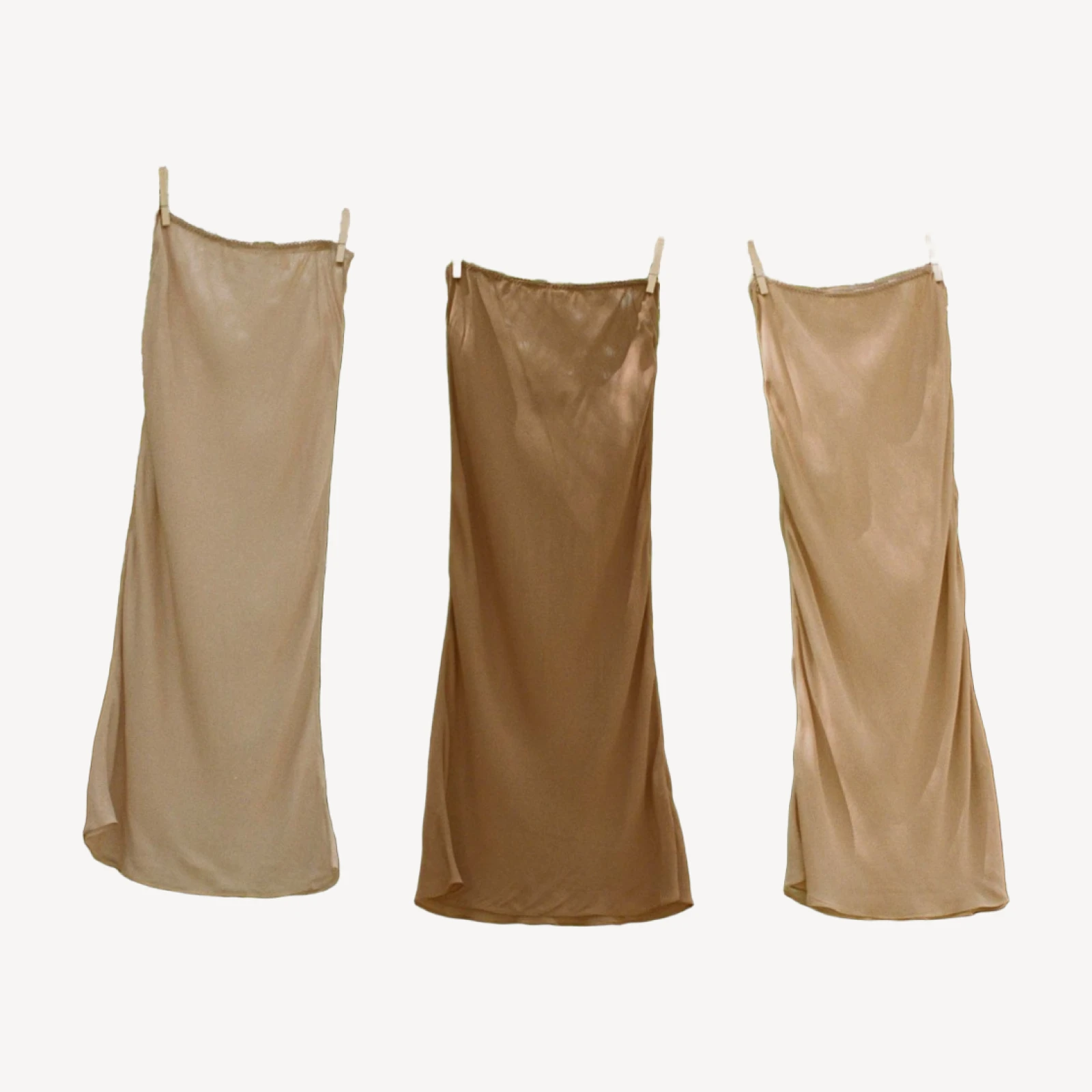LONG SKIRT SLIP -- CAROB