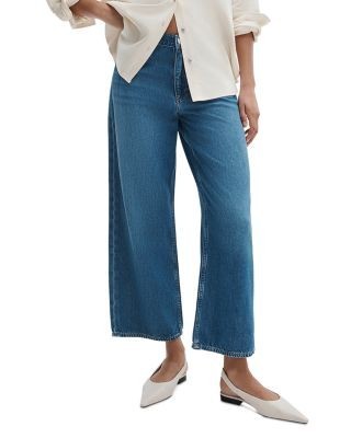 rag & bone Featherweight Andi High Rise Wide Ankle Jeans in Millerton