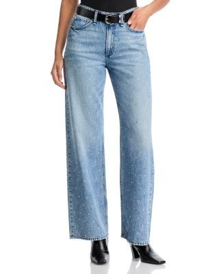 rag & bone Logan High Rise Wide Jeans in Margojewel