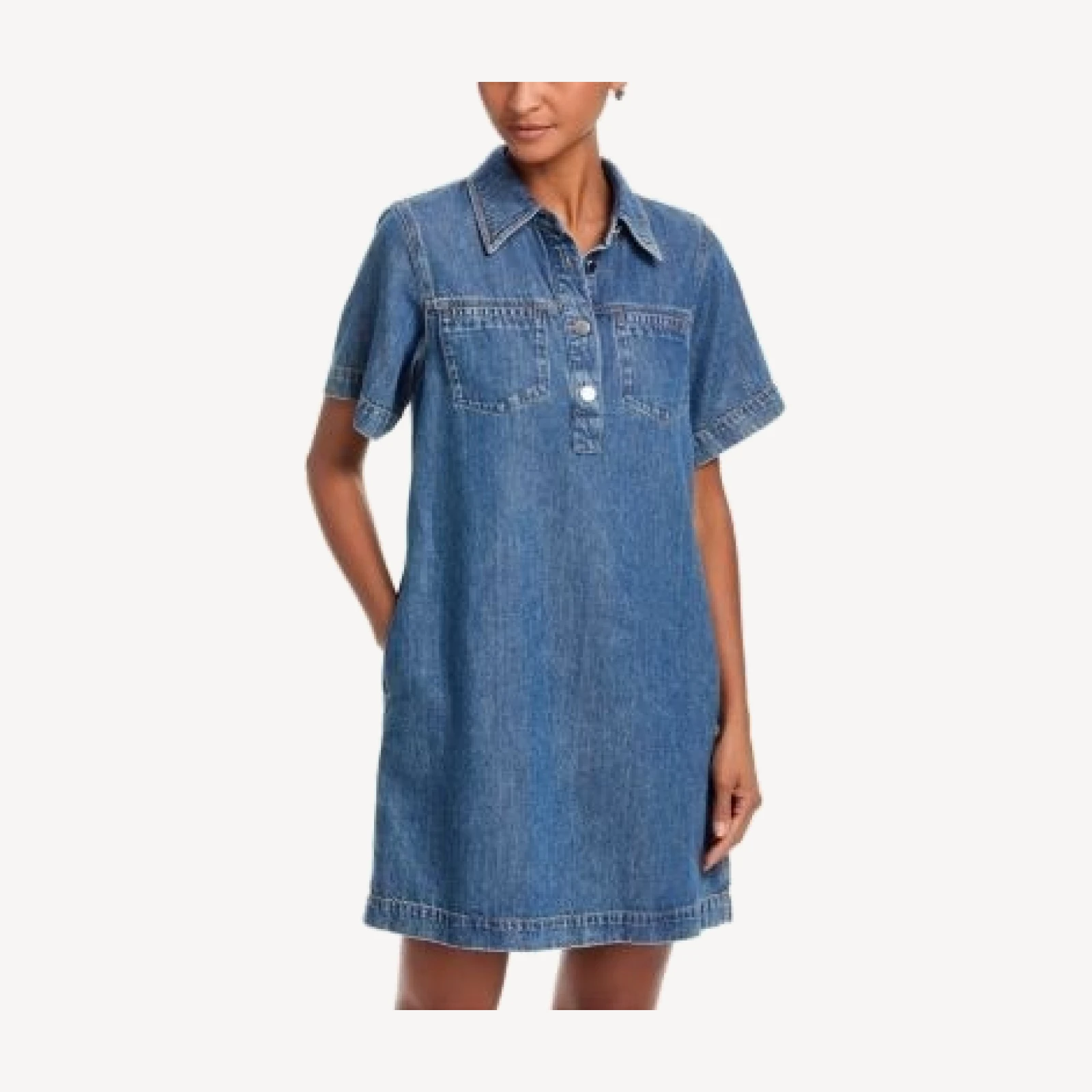 rag & bone Hayley Denim Mini Dress