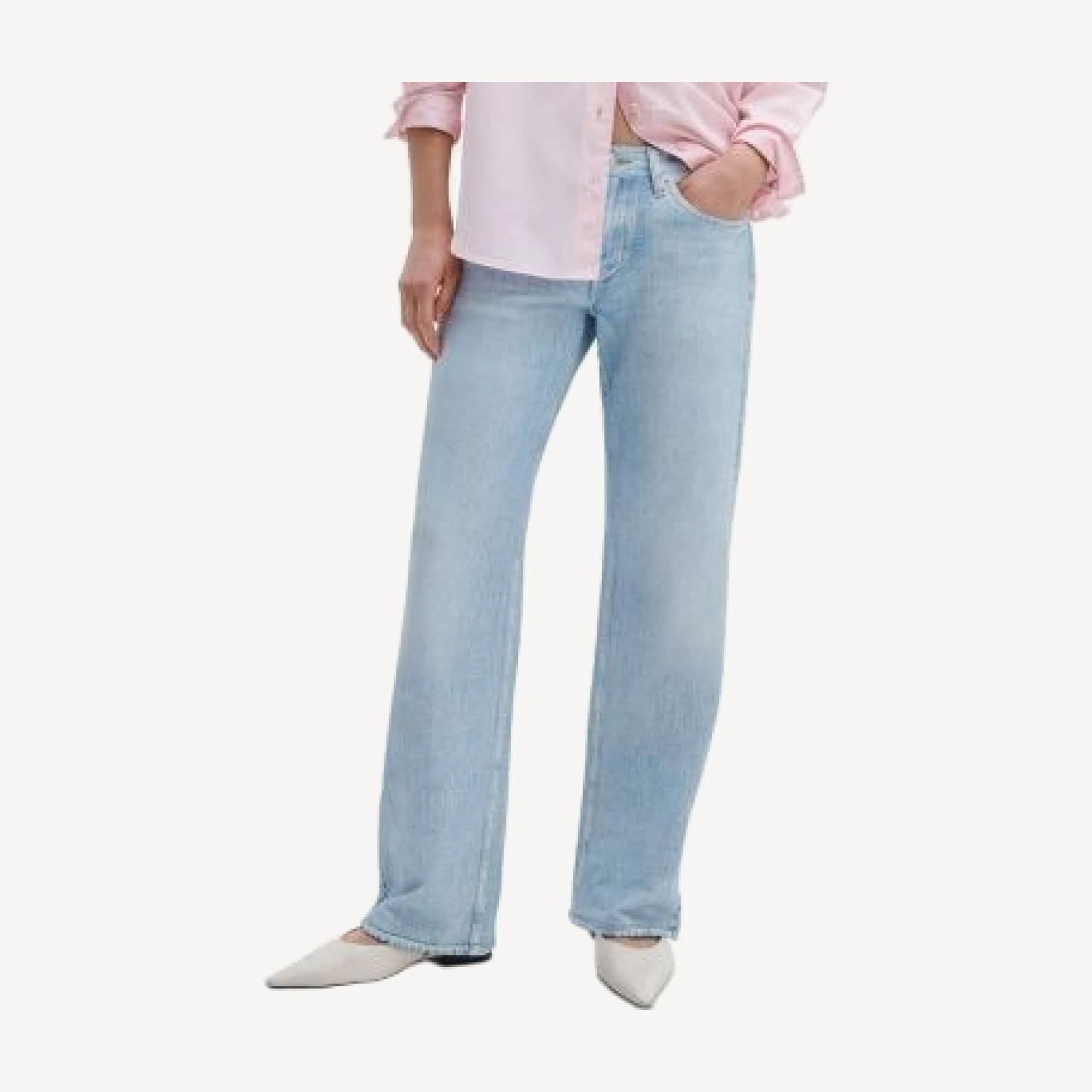 rag & bone Miramar Terry Saige Mid Rise Jeans in Aria