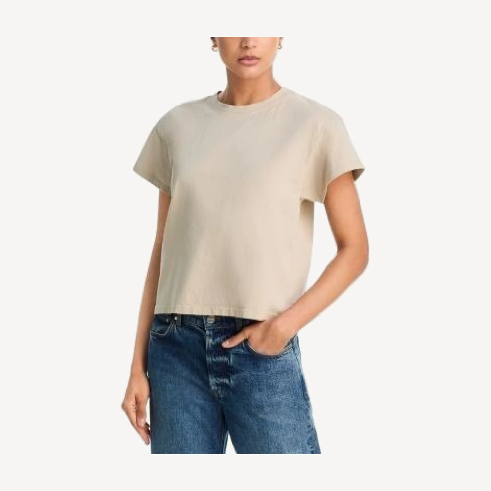 rag & bone Distressed Washed Kelly Boxy Tee