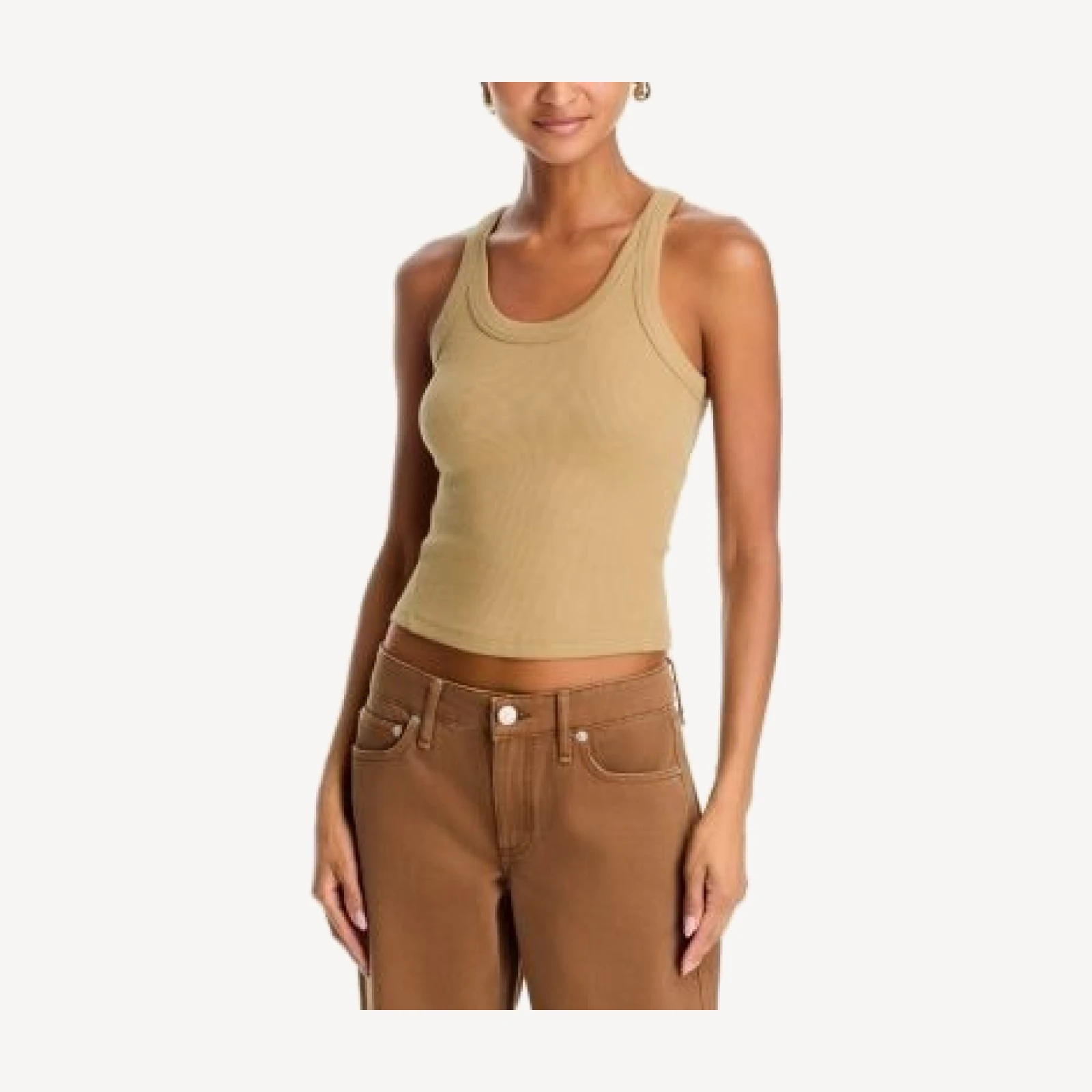 rag & bone The Essential Rib Wide String Tank Top