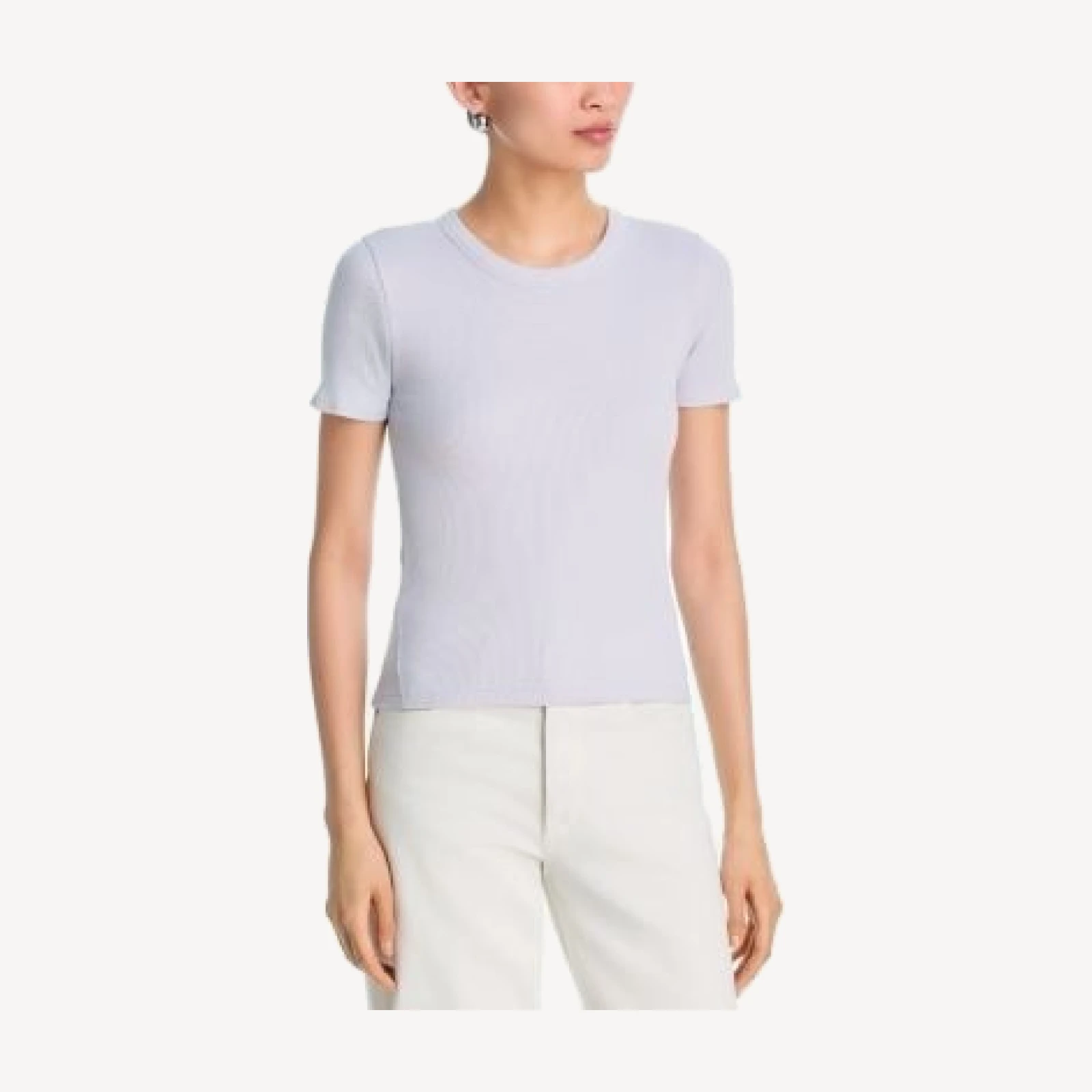 rag & bone The Essential Rib Crewneck Tee