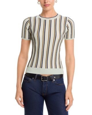 rag & bone Victoria Short Sleeve Crewneck Sweater