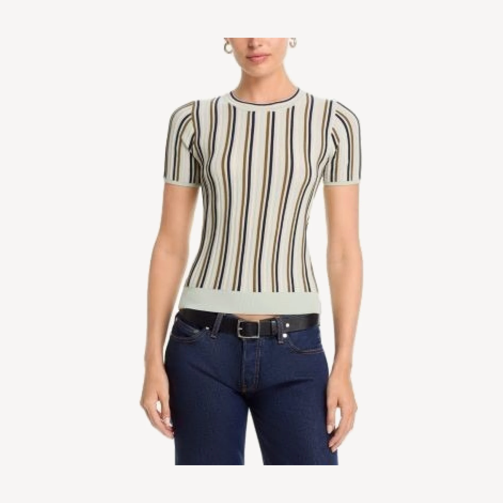 rag & bone Victoria Short Sleeve Crewneck Sweater