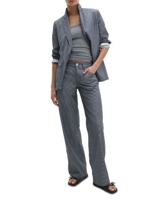 rag & bone Saige Stripe Low Rise Poplin Pants