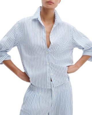 rag & bone Lucia Striped Poplin Shirt