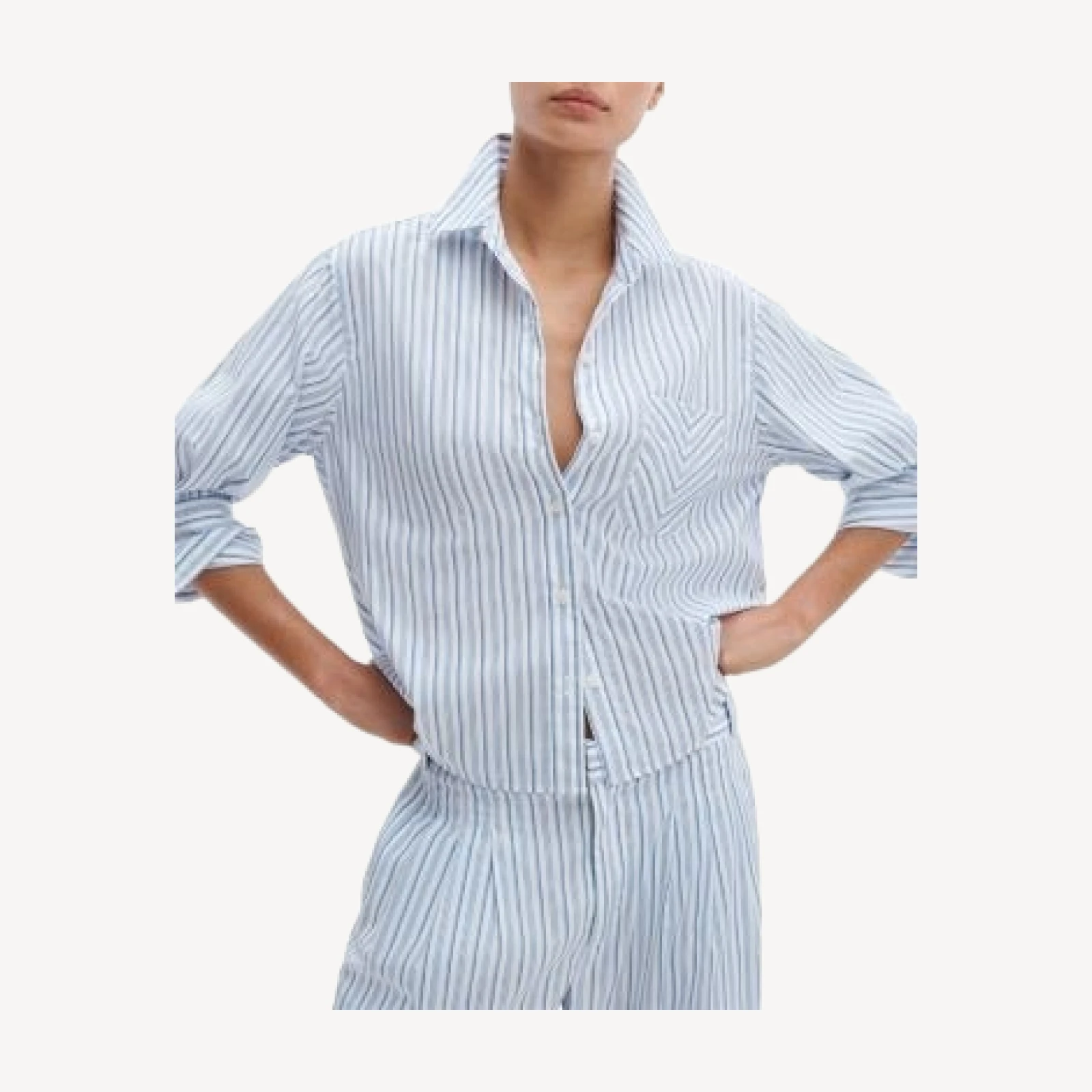 rag & bone Lucia Striped Poplin Shirt