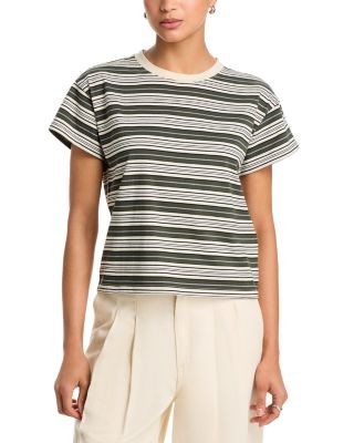 rag & bone Kelly Stripe Boxy Jersey Tee