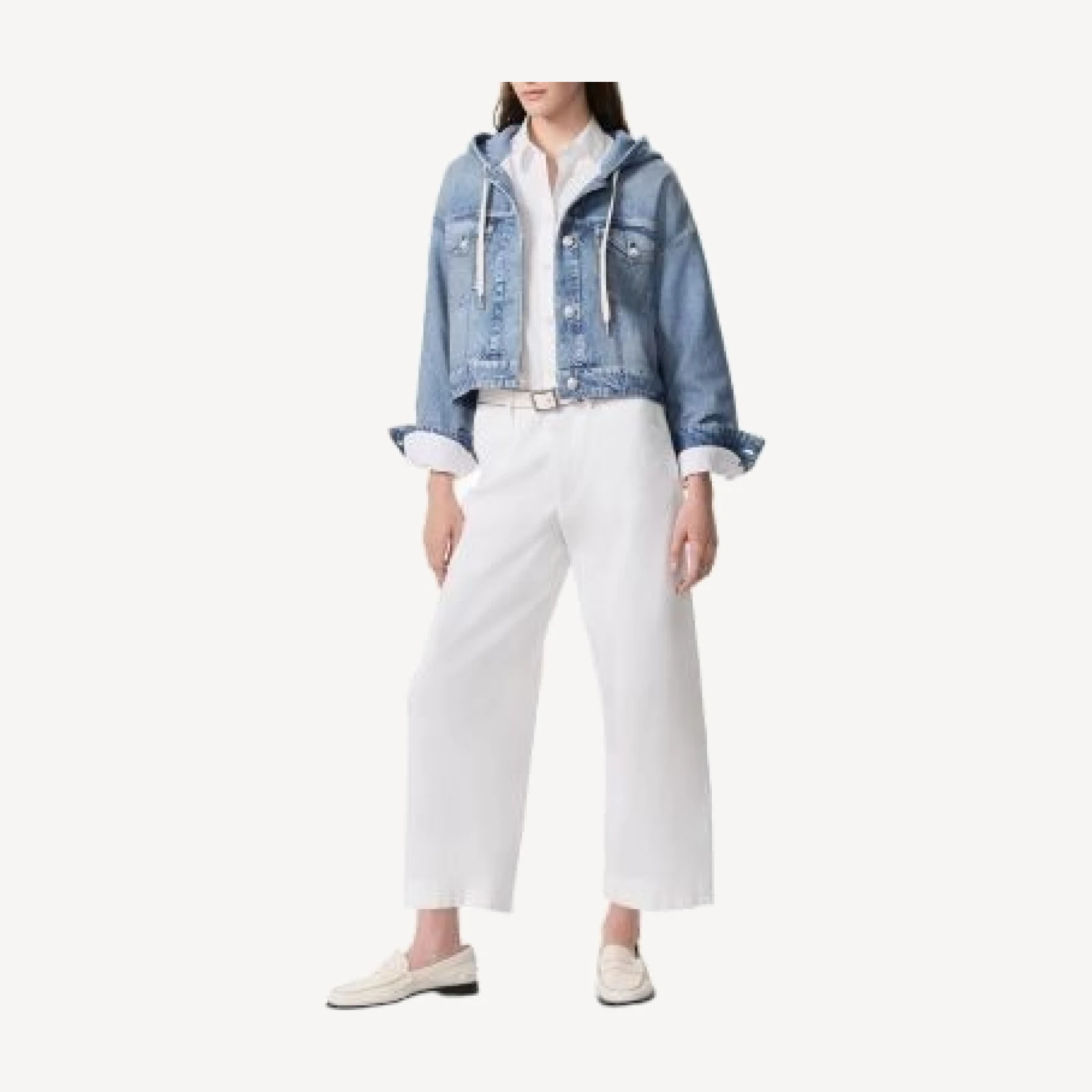 rag & bone Miramar Terry Hooded Trucker Jacket