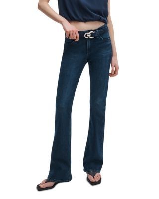 rag & bone Kinsley Mid Rise Full Bootcut Jeans in Lulu