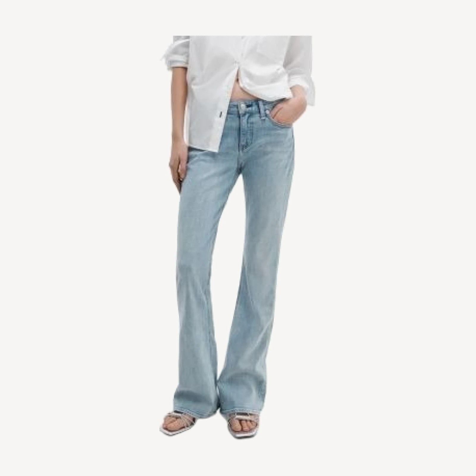 rag & bone Kinsley Low Rise Full Bootcut Jeans in Rallay