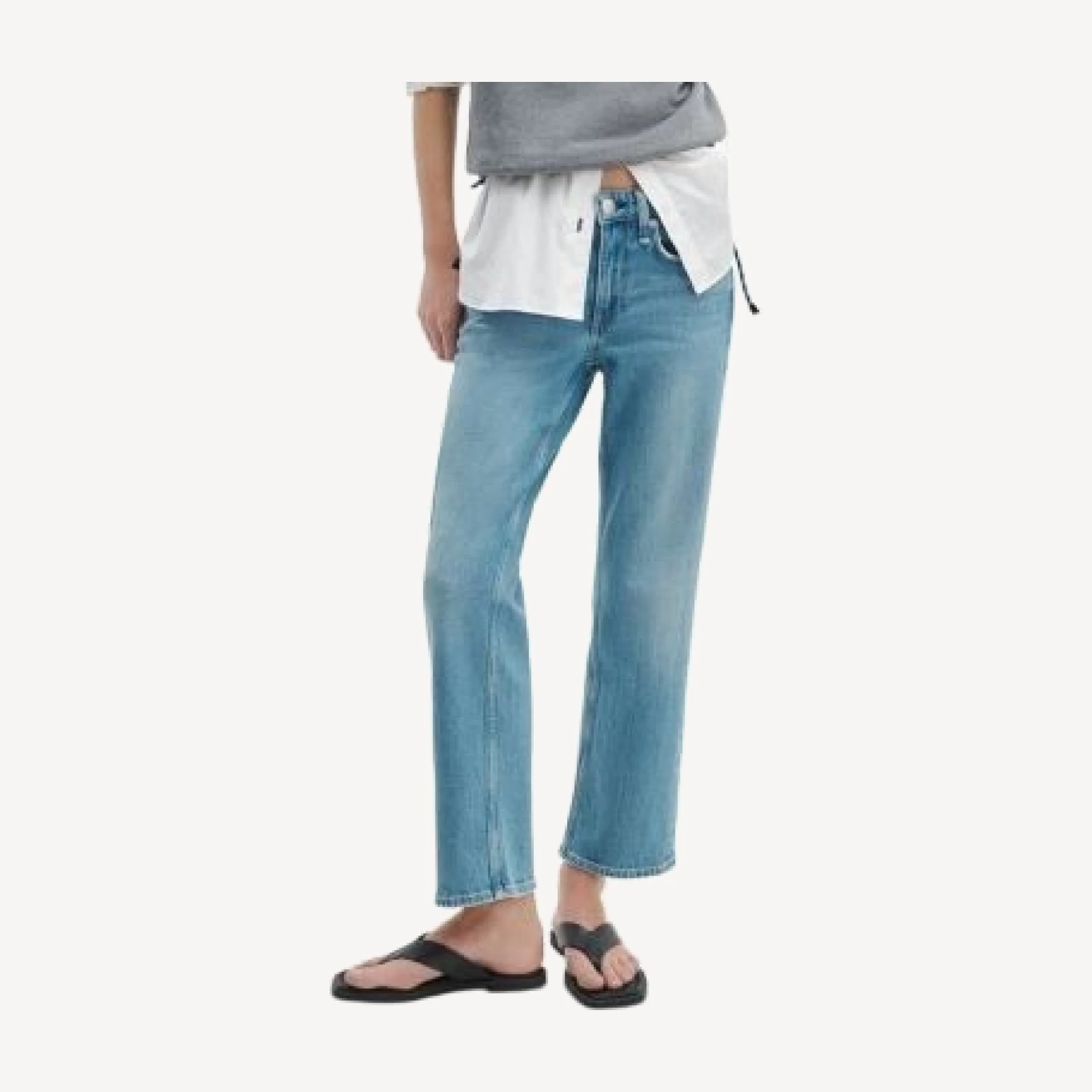 rag & bone Harlow Low Rise Ankle Straight Leg Jeans in Sherman