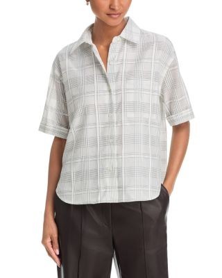 rag & bone Connie Short Sleeve Plaid Shirt