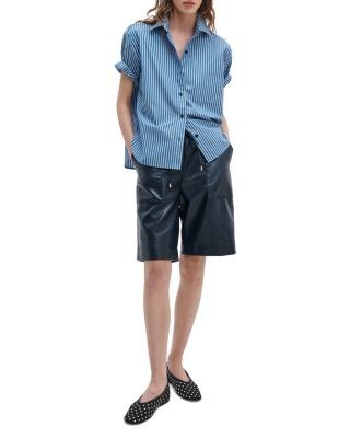 rag & bone Connie Short Sleeve Striped Shirt