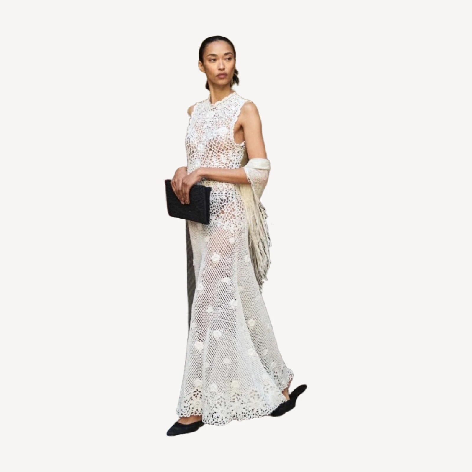 EVANGELINE DRESS -- PEARL