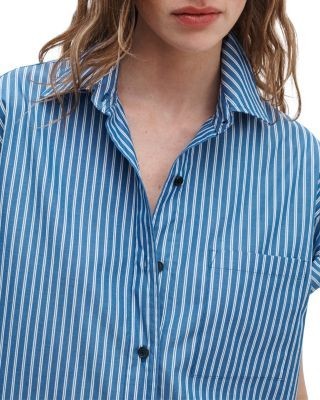 rag & bone Connie Short Sleeve Striped Shirt