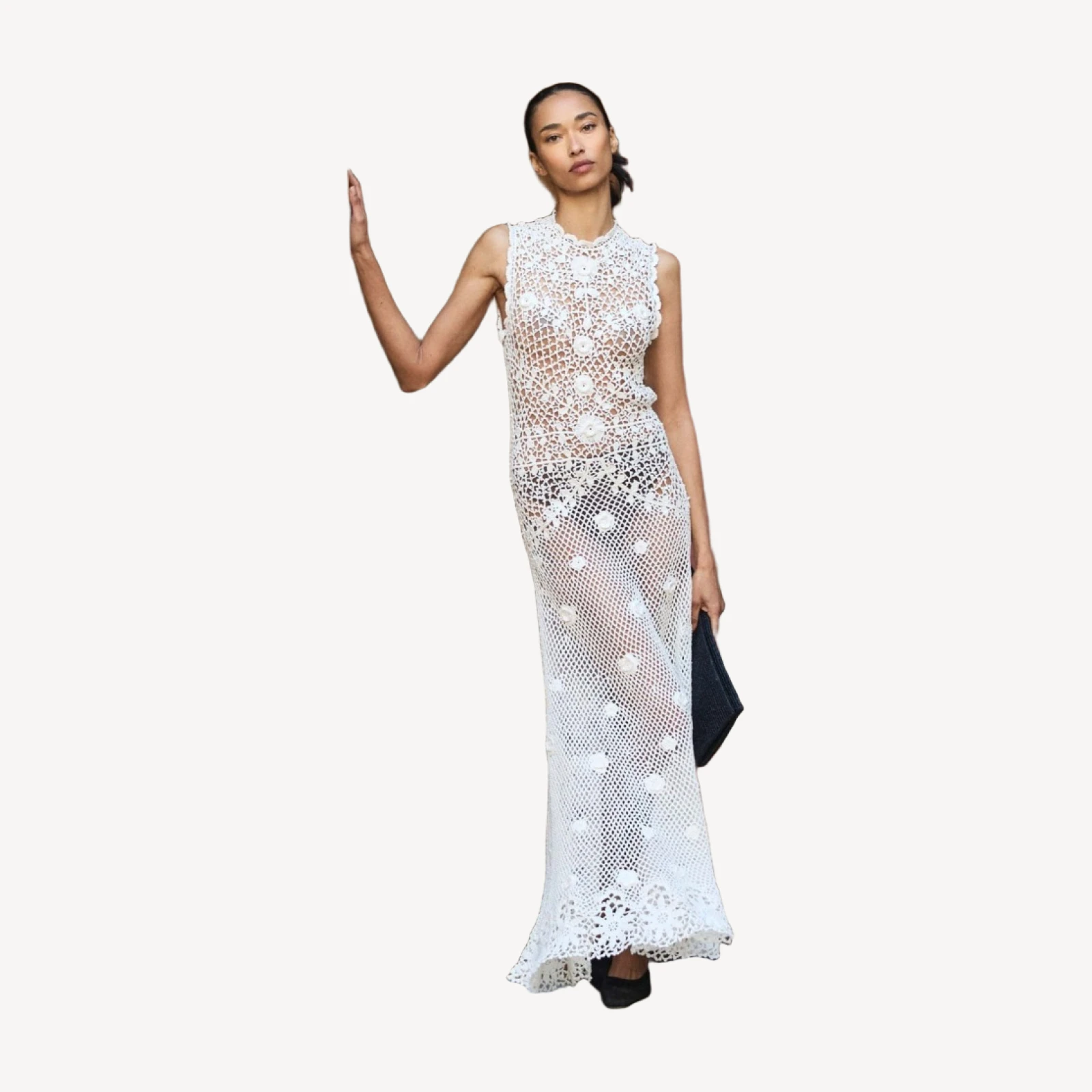 EVANGELINE DRESS -- PEARL