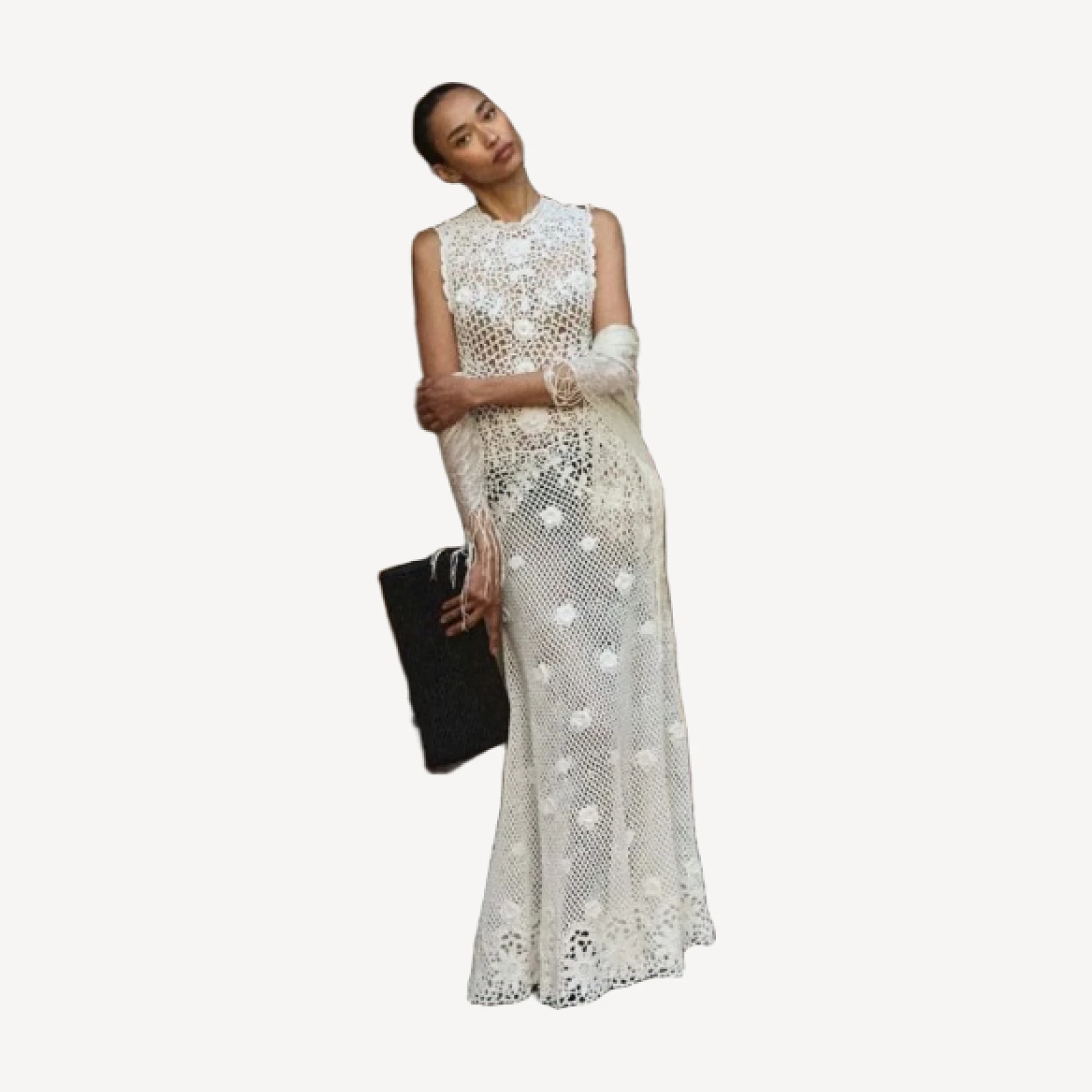 EVANGELINE DRESS -- PEARL