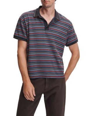 rag & bone Cotton Stripe Pique Polo Shirt